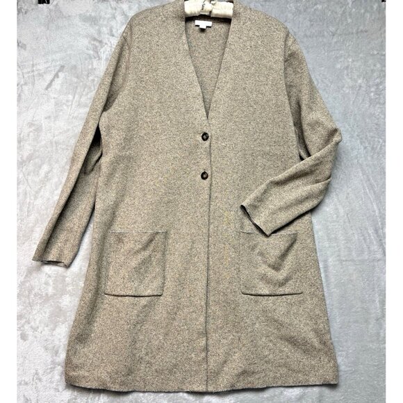 J Jill long cardigan sweater, Size L, above knee length, old money, coastal gran - Picture 1 of 7